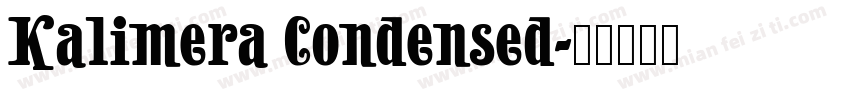 Kalimera Condensed字体转换